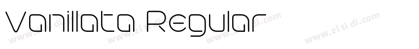 Vanillata Regular字体转换